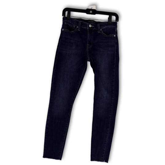 Womens Blue Denim Medium Wash Pockets Stretch Skinny Leg Jeans Size 2 image number 1