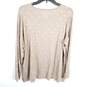 Chico's Women Brown Foiled Dot Knit Top Sz 3 NWT image number 2