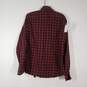Mens Plaid Slim Fit Long Sleeve Collared Button-Up Shirt Size Medium image number 2