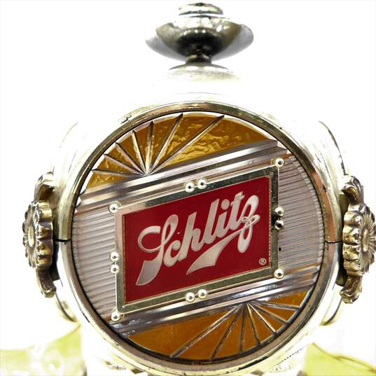 Vintage 1970s Schlitz Beer Table Mount Light Condiment Napkin Holder Bar Caddy image number 3