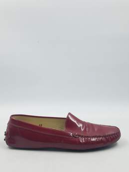 Authentic Tod's Cherry Red Driver Loafer W 10