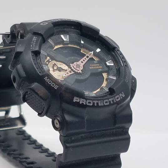 Casio G-Shock GA-110 RG 51mm Black Gold Dial Analog Digital Watch 74g image number 6