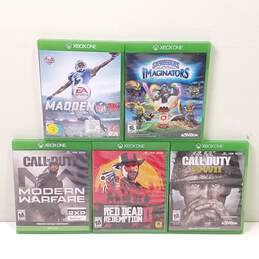Lot of 5 Assorted Microsoft Xbox One Video Games