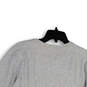Womens Gray Heather V-Neck Stretch Long Sleeve Pullover T-Shirt Size Small image number 4