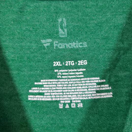 Womens All Over Print Boston Celtics Short Sleeve V-Neck NBA T-Shirt Size 2XL image number 4