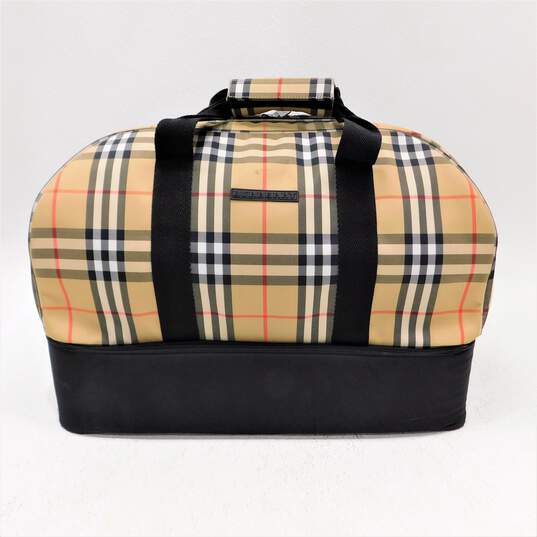 RARE Vintage Burberry Full Nova Check Beige Crossbody Shoulder Bag