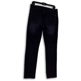Womens Black Denim Medium Wash Pockets Stretch Skinny Leg Jeans Size 6 alternative image