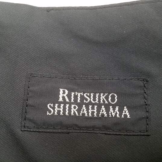 Ritsuko Shirahama Womens Black Flat Front Straight & Pencil Skirt Size 2 image number 3