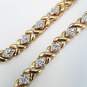 Ross - Simon Gold Over Sterling Silver Diamond ( X Triangle ) Link 18in Necklace 34.8g image number 1