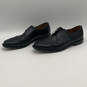 Mens Burton Black Leather Square Toe Lace Up Oxford Dress Shoes Size 14 image number 3