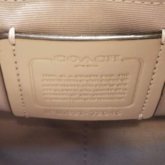 Coach Pebble Leather Ellie Backpack Light Grey image number 5