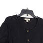 NWT Womens Black Knitted Long Sleeve Button Front Cardigan Sweater Size 2X image number 3