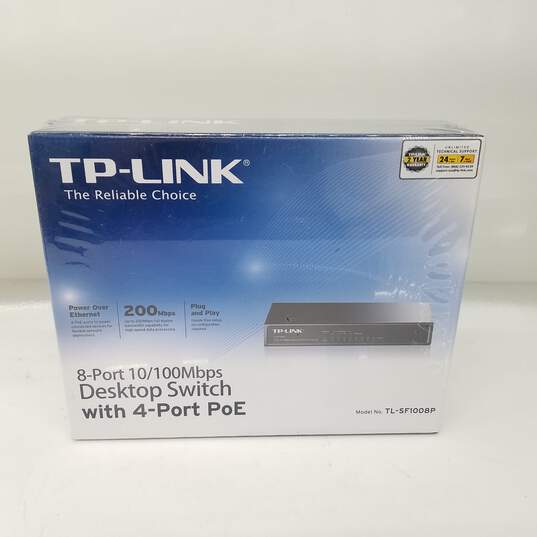 TP-LINK TL-SF1008P 8 Port Desktop Switch NIB image number 1