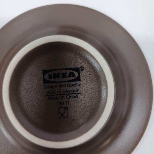 6pc Ikea Brown Cups and Saucers image number 3