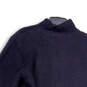 Womens Blue Vintage Long Sleeve Knitted Duffle Button Cardigan Sweater Sz M image number 4