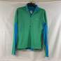 Women's Green The North Face 1/2-Zip Pullover, Sz. M image number 1