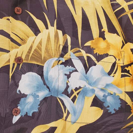 Tommy Bahama Navy Tropical Floral Shirt L image number 5