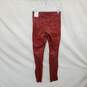 Zara Red Faux Leather Leggings WM Size S NWT image number 2