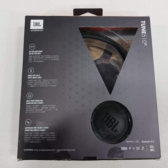 JBL by Herman Tune510BT Headphones w/Box and Accessories image number 5