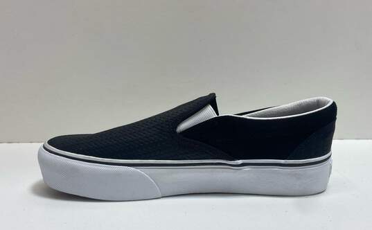 Vans Classic Suede Platform Slip On Sneakers Black 8.5 image number 2