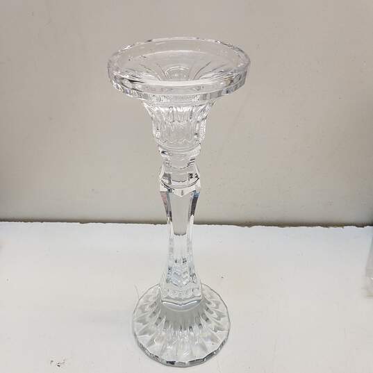 Mikasa Rochester Lead Crystal 11 Inch Tall Candlestick Candle Holder image number 1