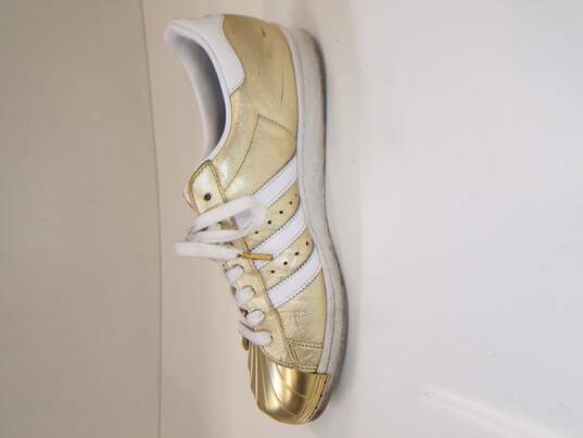 adidas Originals Superstar 80s Men's Metal Gold Sneakers Size 8 image number 2