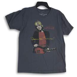 Tom Petty By Goodie Two Sleeves Mens Gray Graphic Print Crew Neck T-Shirt Size L
