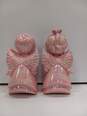 Set of Two Vintage Pink Angel Statues image number 3