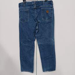 Carhartt Men's Relaxed Fit Work Blue Jeans Size 42x34 alternative image