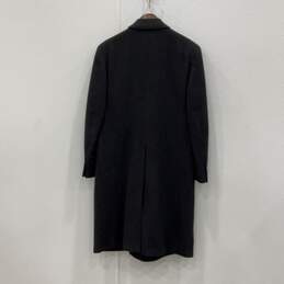 Yves Saint Laurent Mens Black Double Breasted Button Up Overcoat W/COA alternative image