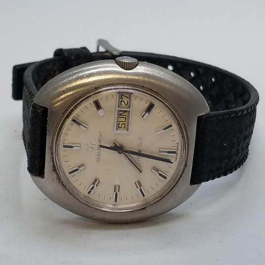 Hamilton T00001-3 40mm Vintage Circa 1970's Quartz Date Watch 56.0g image number 6