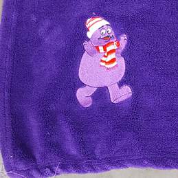 Purple Grimace Fleece Throw Blanket 48x58" alternative image