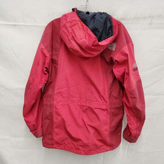 VTG 90's The North Face WM's Summit Series Gore-Tex Hooded Red Jacket Size MM image number 2