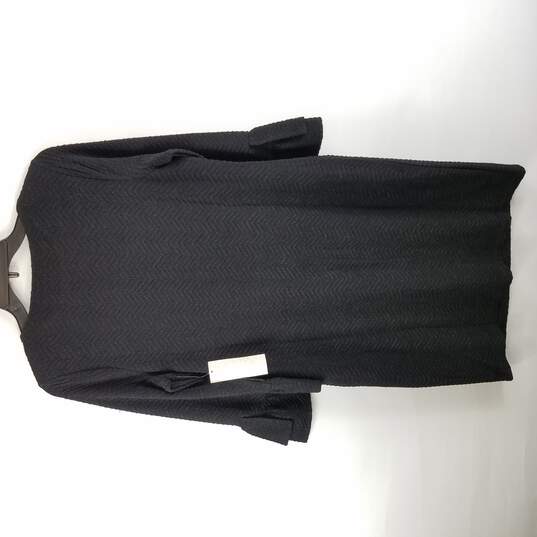 Chico's Women Black Textured Dress 0 NWT image number 2