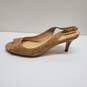 Cole Haan Air Talia Pump Women's Cork Peep Toe Slingback Heel Shoes 8B image number 3