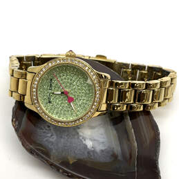 Designer Betsey Johnson BJ00272-07 Gold-Tone CZ Analog Quartz Wristwatch alternative image