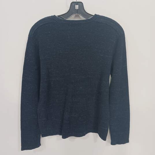 Michael Kors Blue Knit Pullover Sweater Women's Size L image number 2