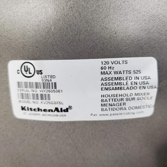 KitchenAid Professional 5 Plus KV25G0XSL Gray Countertop Mixer - Parts/Repair Untested image number 2