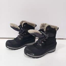 Women's The North Face Chilkat Black Snow Boots Sz 8
