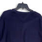NWT Mens Blue Tight-Knit Long Sleeve V-Neck Pullover Sweater Size XXL image number 4