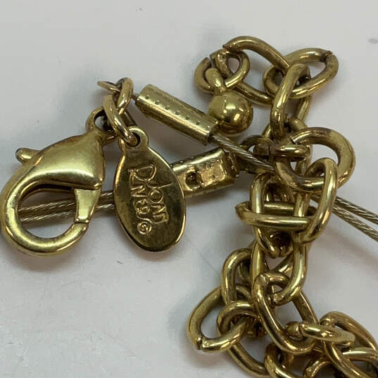 Designer Joan Rivers Gold-Tone Rondelle Shape Beaded Statement Necklace image number 4