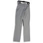 NWT Mens Gray Flat Front Button Straight Leg Sporty Baseball Pants Size XS image number 1
