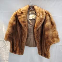 Vintage The Bon Marche Mink Fur Stole Wrap No Size