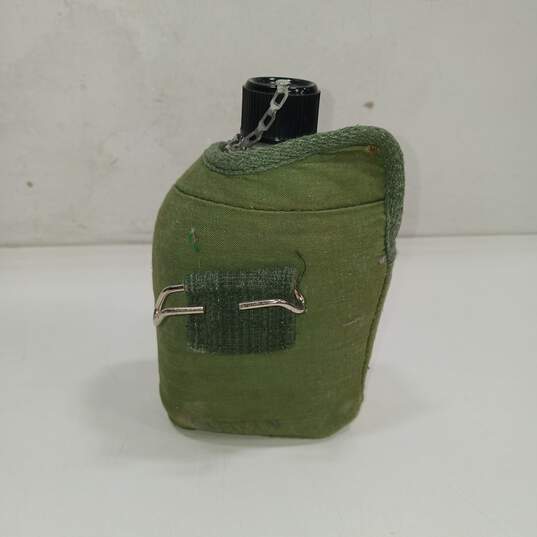 Vintage Military Style Canteen w/Sleeve image number 2