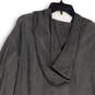 NWT Womens Gray Long Sleeve Drawstring Pockets Full-Zip Hoodie Size 3XL image number 4