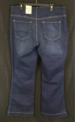 NWT INC International Concept Womens Blue Dark Wash Flared Jeans Size 18W alternative image