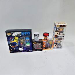 Funko Pops The Office Pez Deadpool Ant-Man Spiderman W/ DC Funkoverse Game