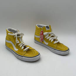 Womens Sk8 Hi 721454 Yellow Suede Lace-Up High Top Sneaker Shoes Size 9.5