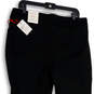 NWT Womens Black Skinny Leg Pockets Stretch Pull On Dress Pants Size Large image number 4