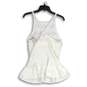 NWT Rebecca Taylor Womens White Lace Halter Neck Sleeveless Tank Top Size XL image number 2